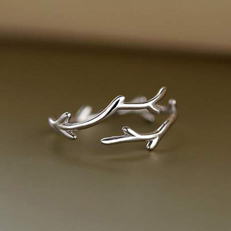 

Huitan Простые стильные кольца в форме оливкового листа для женщин, яркие цветные аксессуары, модные универсальные ювелирные изделия resizable