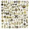100 gab. Steampunk Retro Šarmu Jaukts Maiss, Sakausējuma Piekariņi Jaukts Stils - Metāla Piekariņi DIY Rotaslietām un Roku darbam