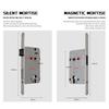 Modern Minimalist Wooden Door Handle and Lock Set for Household Indoor, Bedroom, Bathroom and Courtyard Wooden Doors