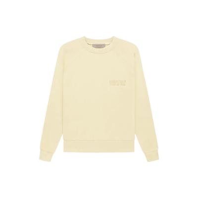 Fear of God Essentials Essentials Fleece Crewneck Unisex Sweatshirt Canary-Yellow FOG-FW22-727