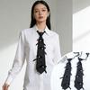 Adjustable Decorative Bow Tie Rhinestone Bowknot Shirt Tie College Style Free Tie  Dresses