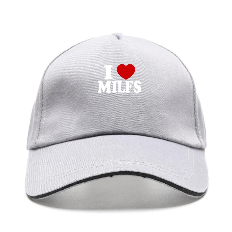 Ich liebe MILFS Ich liebe heiße Mütter Aufdruck Baseballkappe Lässig Unisex Damenhut verstellbar Sommer Truckerhüte Gorras