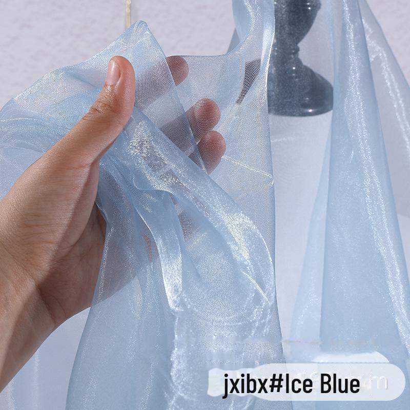 

«Ткань органза для украшения свадебного платья»: Зашифрованная пряжа из трех нитей 3060 Ice, яркая пряжа для юбки и фоновой ткани.