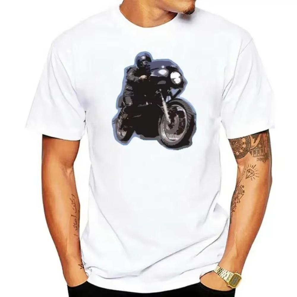 

Toecutter T Shirt Mad Max Movie Cafe Bike KZ1000 Motorbike Biker Toe Cutter men t shirt S белый