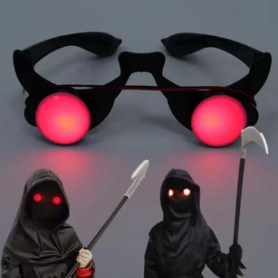 Halloweenové hororové brýle s červenýma očima Rekvizity Vtipné Osobnost Strašidelné Hororové Brýle Párty Záludné Oči Cosplay Rekvizita Svítí ve tmě