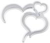 AWESOME-JAPAN Emblem Accessory Charm Double Heart ASCM-006