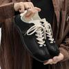 2026 Spring Summer Casual Shoes Men Size 36-44 Casual Women Men Flats Shoes Leather Lace-up Comfort Round Toe Zapatillas Hombre