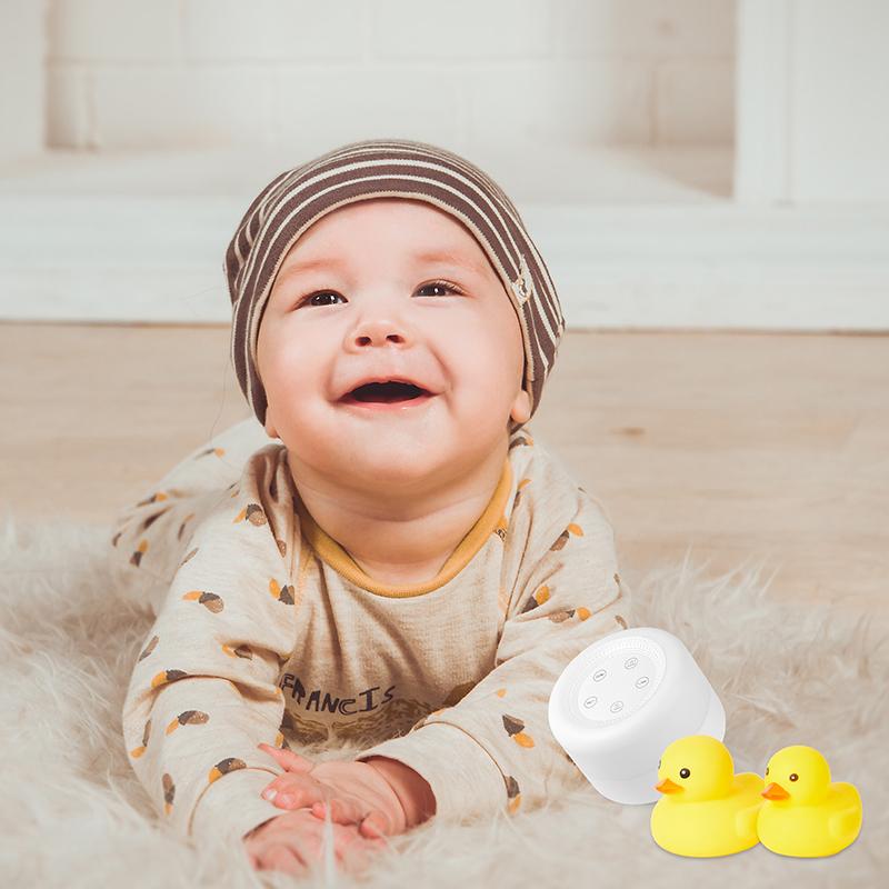M1 White Noise Machine Portable Night Light Rechargeable Sleep Soothing Device 800mAh 24 Types of Audio Sources for Newborn Gift