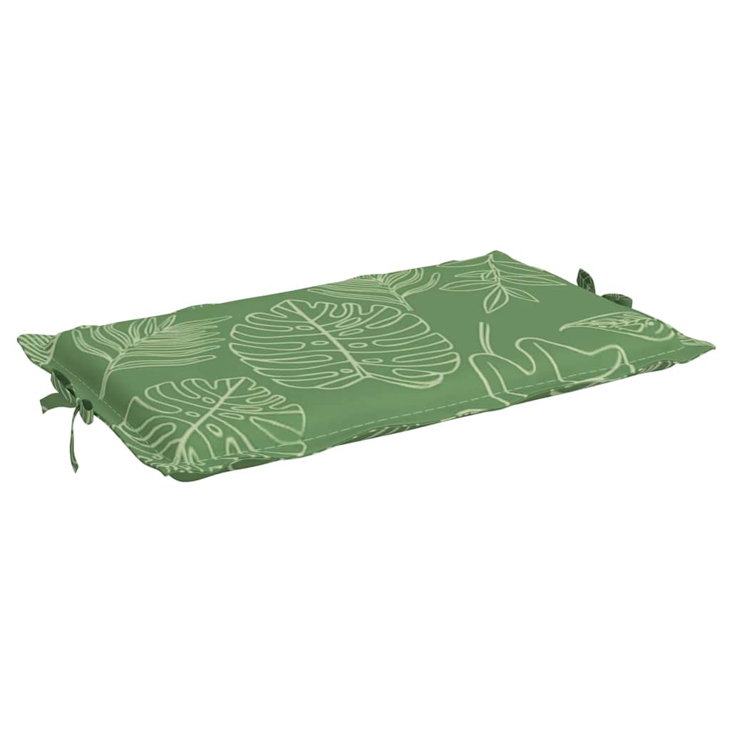 Sun Lounger Cushion with Leaf Pattern Oxford Fabric