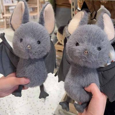 Jc Plush Animal Bat Style Cute Soft And Comfortable Companion Doll Home Decor Ornaments Halloween Dress Up Toy Surprise Fun Gift