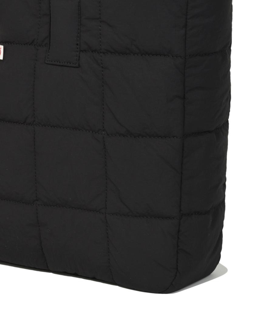 Covernat Woman Clover Heart Quilted Big Tote Bag Black