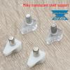 Milky White Transparent Plastic Shelf Support for Cabinet and Glass Dividers