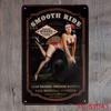 Custom Retro Pin-up Girl Car Repair Shop Tin Sign