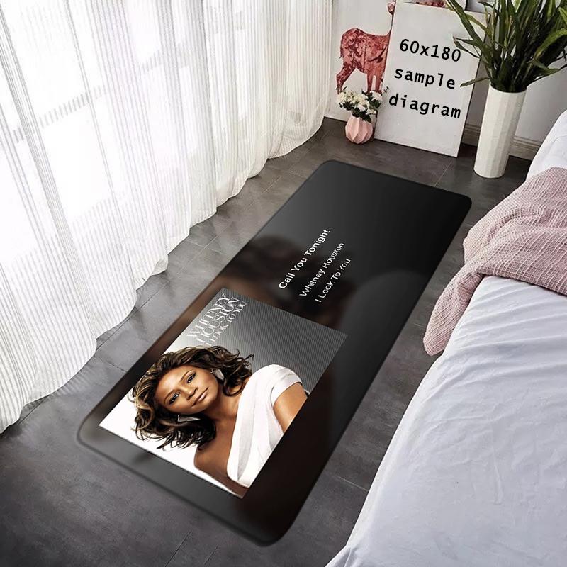 Foot Rug Welcome Floor Mat for Entryway Whitney Houston Bathroom Hallway Carpet Kitchen Water Adsorbed Rugs Fluffy Home Decor
