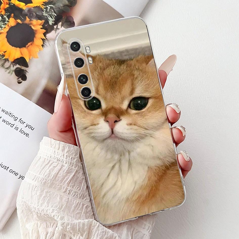 Case For Xiaomi Mi Note 10 Lite Back Cover Clear Silicone Funda Marble Cat Cartoon Coque For Xiaomi Note 10 Mi Note10 Pro Covers