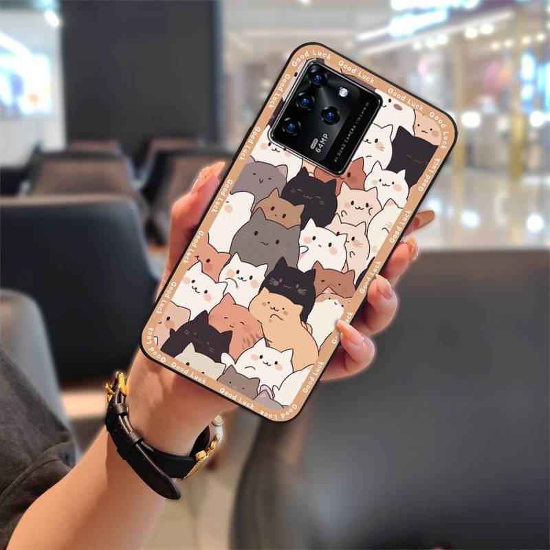 Waterproof Silicone Phone Case For ZTE Blade V30 Fashion Design Full Wrap Durable Back Cover Cover Shockproof Cartoon