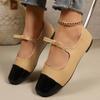 Women's Fashion French Mary Jane Flat Shoes Women's Spring and Autumn New Small Fragrance Retro Pumps