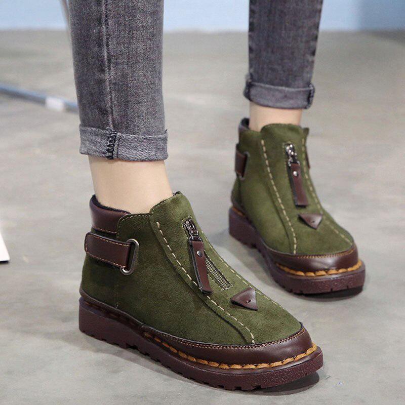 flat platform chelsea boots