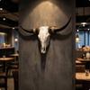 Southwestern Bull Skull Wall Decor Resin Hanging Farmhouse Boho