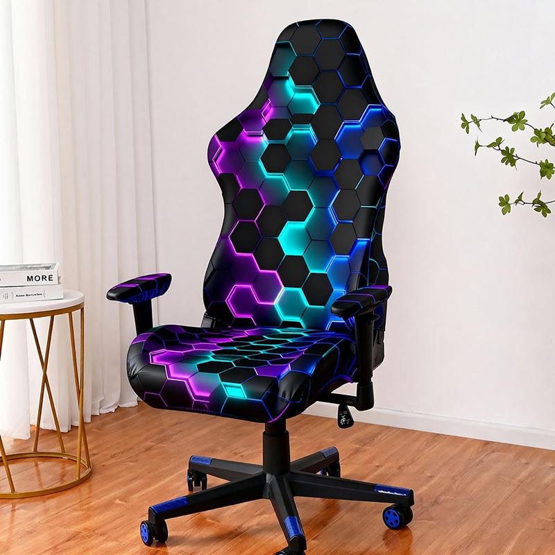 Gaming Chair Cover Stretch All-inclusive Office Chair Covers Anti-dirty Computer Chair Seat Cover Bedroom Gaming Chair Decor