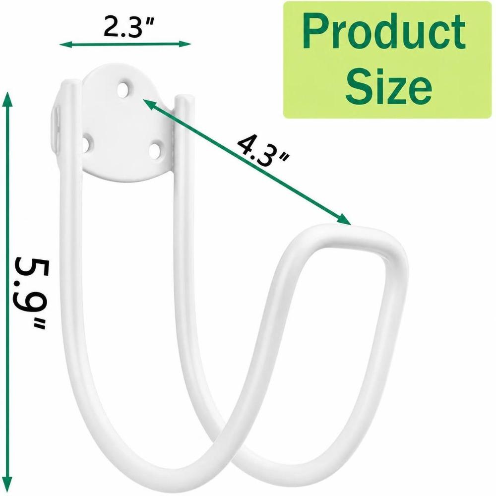 Iron Metal Garden Hose Holder Wall Mounted Compact Water Hose Holder Easy Installation Garden Water Pipe Hook