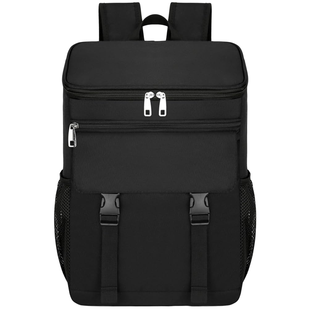 Cooler Insulated Soft Eco Large Waterproof [FUPUTWO] Bag, Backpack, Cooler, Bag, Capacity, (Black) [Item] чёрный