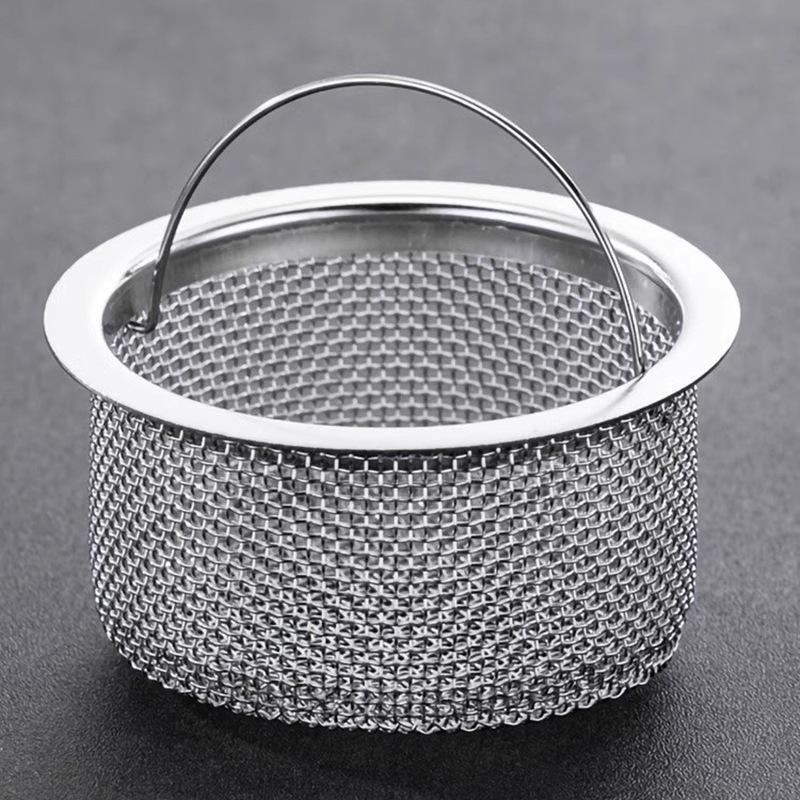 Stainless Steel Sink Strainer Fine Mesh Anti-Clogging with Easy-Lift Handle for Home RV Kitchen Bathroom Drain Filter