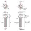 M5x18mm Titanium Bolt M5x20mm Stem Clamp Screws High Quality Disc Brake Screws