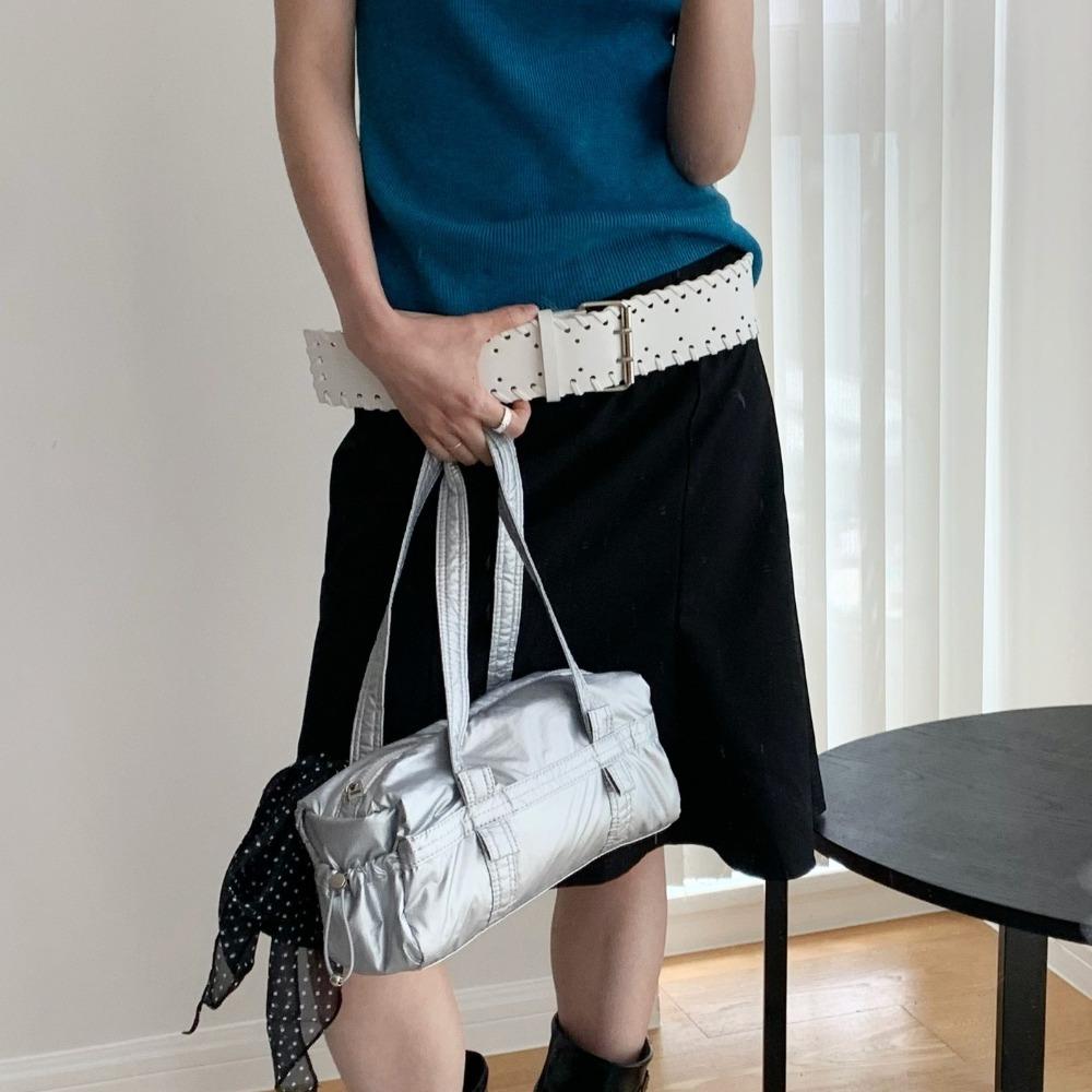 Korean Style PU Leather Waistband Woven Western Cowboy Belt Fashion Women Wide Belt  Spicy Girl