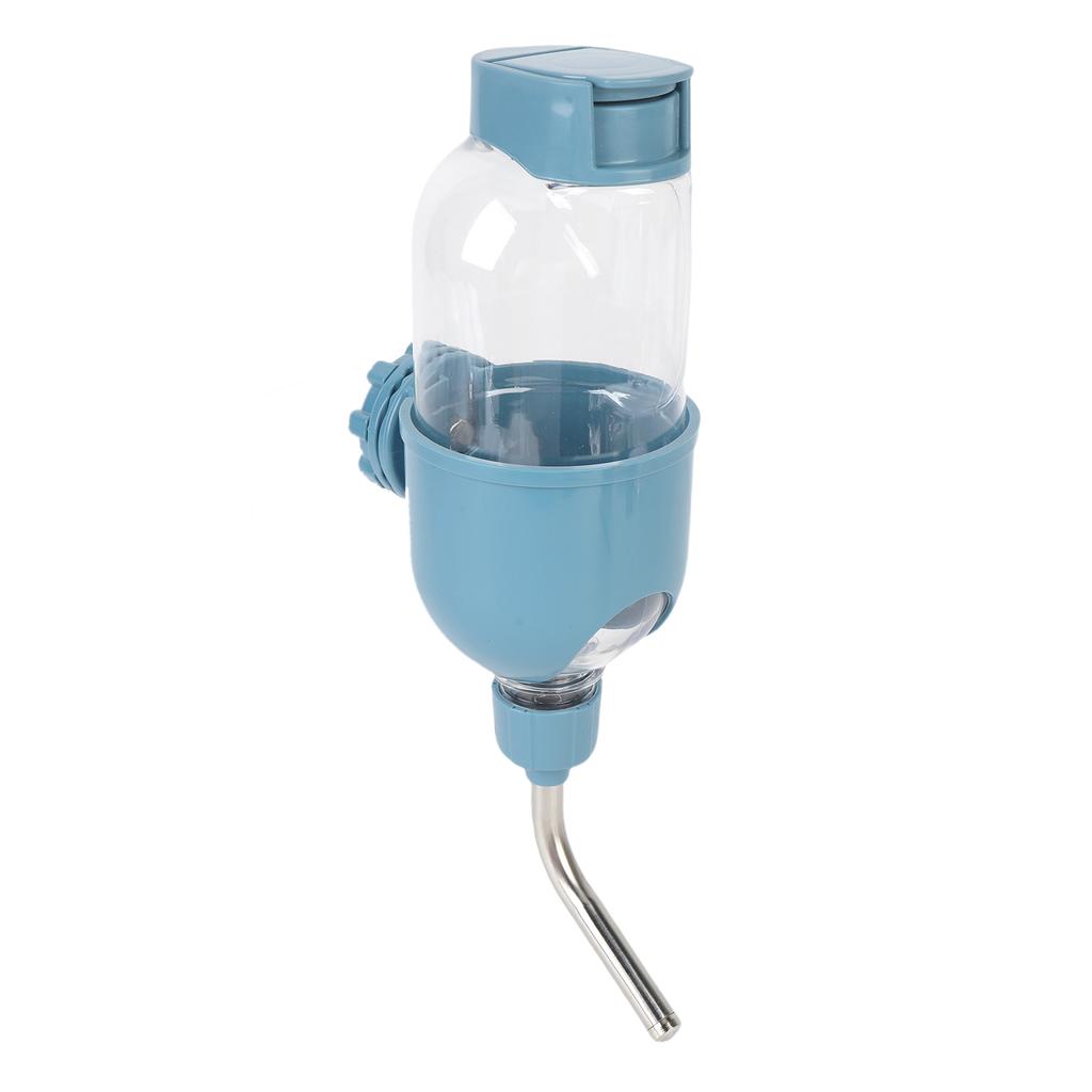 Hanging Dog Water Bottle Plastic Large Capacity Double Bead Design Cage Crate Hanging Water