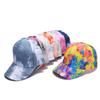 Kapelusz Hip-hop Tie Dye Ochrona przed Słońcem i Cień na Zewnątrz Czapka z Daszkiem Męska Kapelusz z Dziobem Kaczki Lato