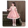 Girls Short Sleeve Princess Dress Cute Long Kids Over 4 Years Old