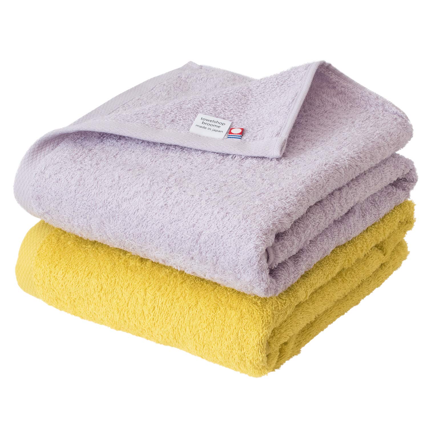 

Bloom Imabari Towel Bath Towel Fleur Suitable for Indoor Made in Assorted Designs 2-Piece Set, Series, Soft, Absorbent, Quick-Drying, Drying, Thin,
