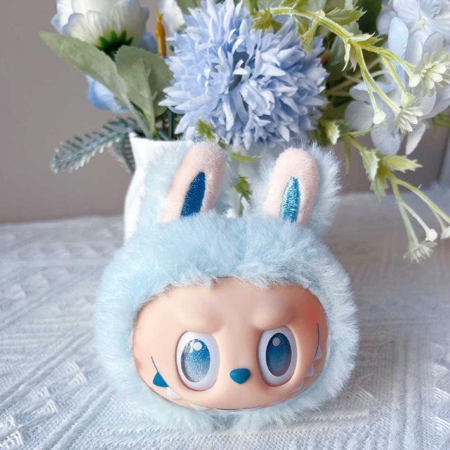 LABUBU Tlukot Srdce Makronka Slepá Krabička Klíčenka - POPMART Bubble Mart Série Vinylová a Plyšová Panenka