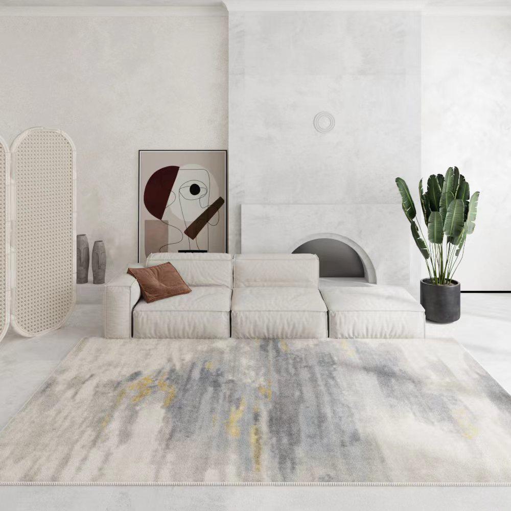 Custom Thickened Non-Slip Imitation Cashmere Carpet for Living Room, Coffee Table, or Bedside.