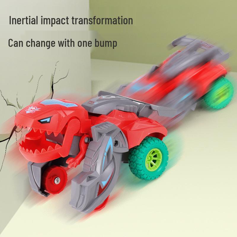 Children's Educational Dinosaur Transforming Car Toy - Inertia Model for Boys