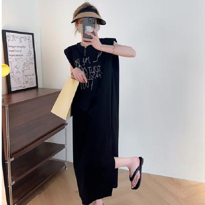 Γυναικεία Φούστα Σχισμή Μακριά Φαρδιά Μεγάλο Μέγεθος Αμάνικη Μπλούζα Μόδα Τεμπέλικο Φόρεμα Φόρεμα Γιλέκο