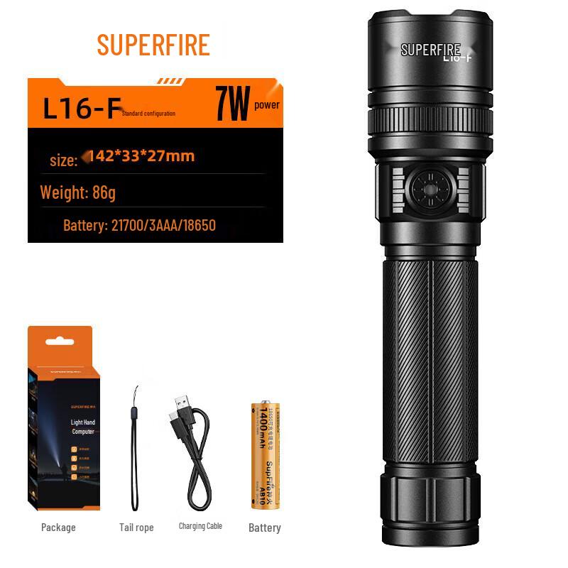 SupFire L16-F LED Rechargeable Flashlight