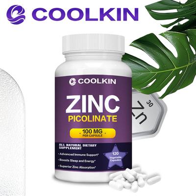 Hochwertiges Zinkpicolinat-Nahrungsergänzungsmittel 100 mg - Stärkt das Immunsystem und die Zellregeneration - 120 Kapseln