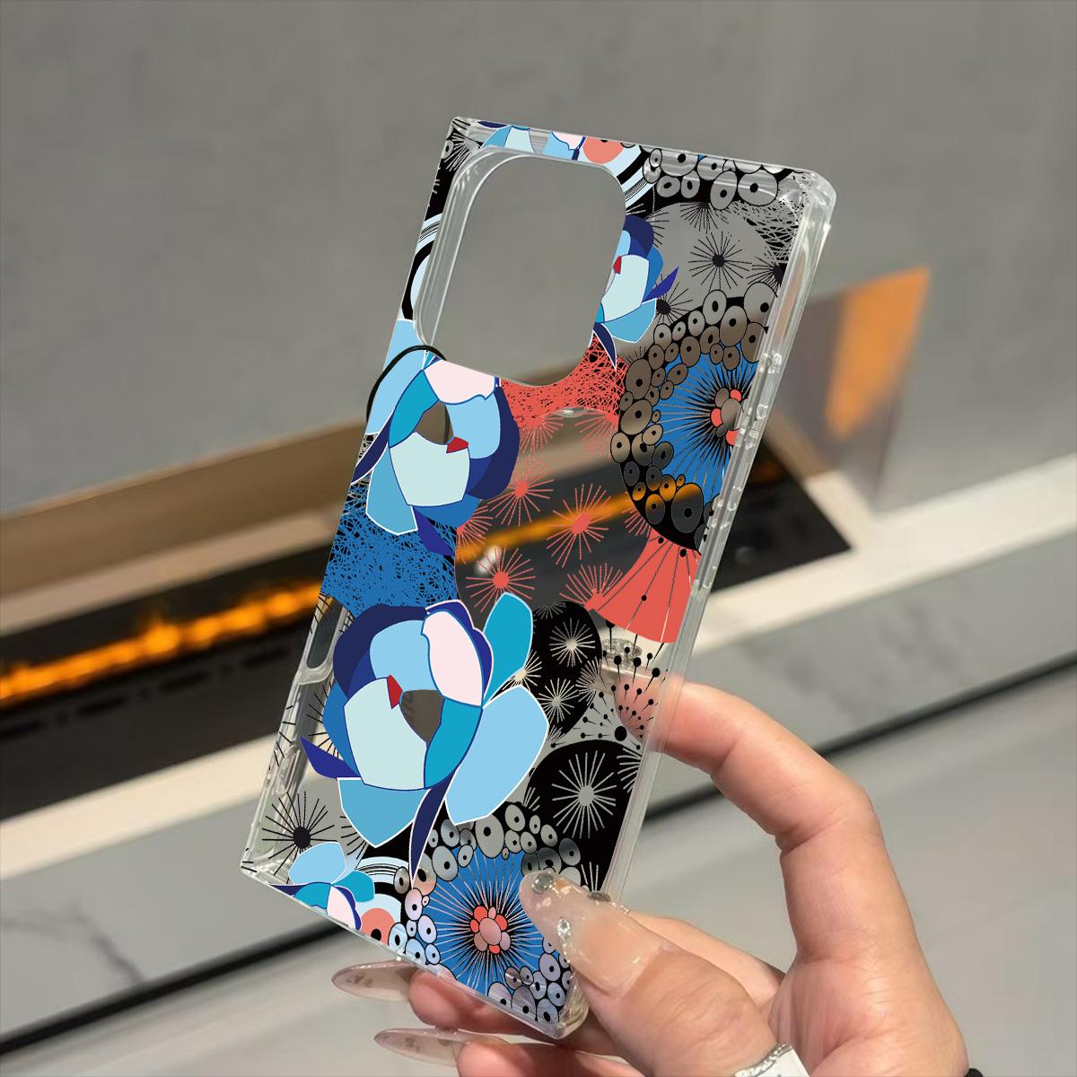 

Прозрачный квадратный чехол-трубка для защиты iPhone 12 15 Plus 13 16 ProMax 14 Pro Max 11, защита от окисления, чехол с рисунком в стиле хип-хоп бренда iphone 11 ProMax