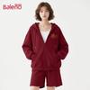 Baleno Women's American Retro Zip-Up Hoodie