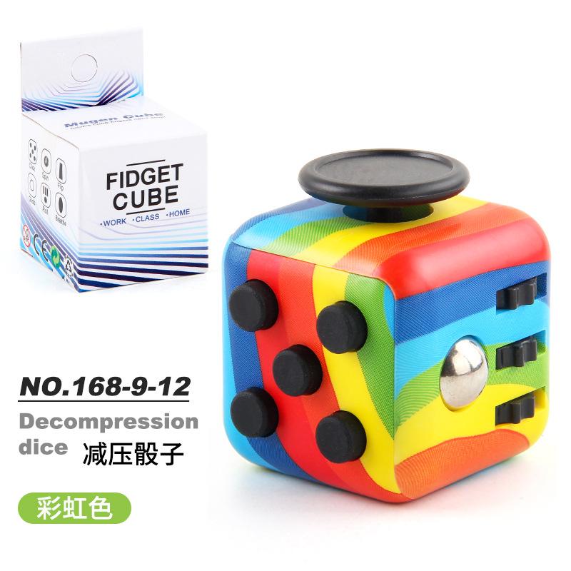New And Strange Toys Decompression Rubik'S Cube, Vent Decompression Dice, Press 6-Sided Finger Rubik'S Cube, Source Factory