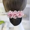 Korean Style Bun Snood Bead Hair Net Cover Vintage Flower Spring Clip  Ladies