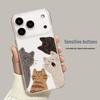 Funda iPhone 17 Pro Max Cinco Gatos: Diseño elegante, único y lindo para Apple 14-17