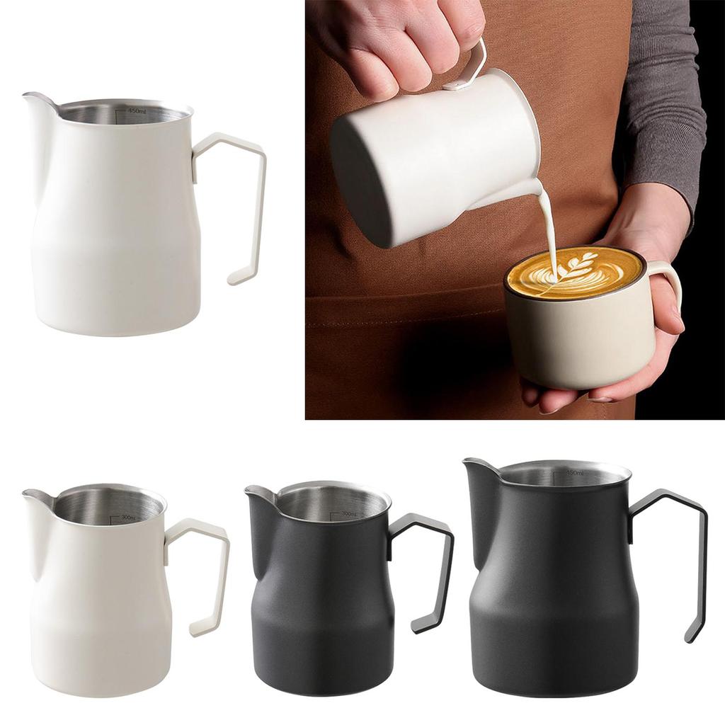 Milk Frothing Pitcher Stainless Steel Milk Frother Cup for Cappuccino Bar