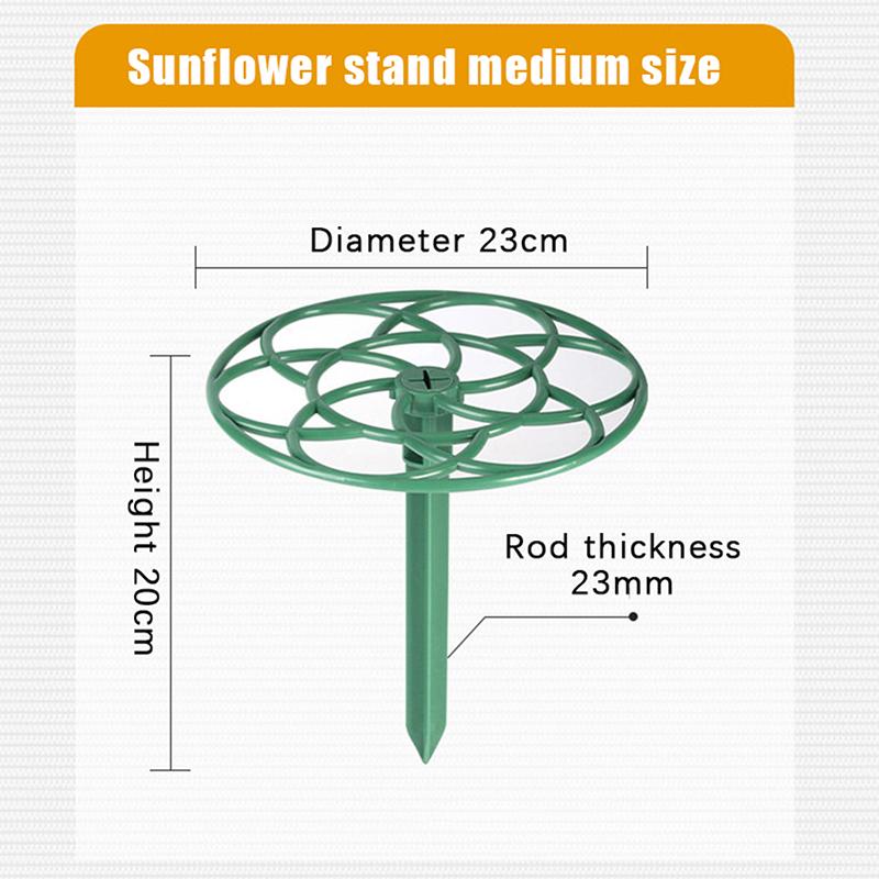 

1 шт. пластиковая стойка в форме подсолнуха, каркас для лазания бонсай, зеленая орхидея с клешней краба Луо, однослойная опора для лазающей лозы 23*20cm