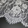 (3 Meters/lot) 27cm White Eyelash Lace Fabric Trim Decoration Love Wedding Dress Accessories