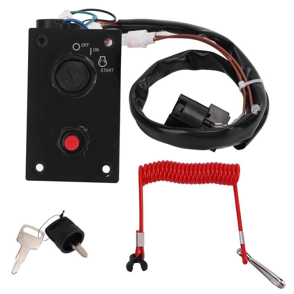 Marine Outboard Engine Ignition Switch Panel Single Key Vertical 37100‑96j24 Replacement for Suzuki