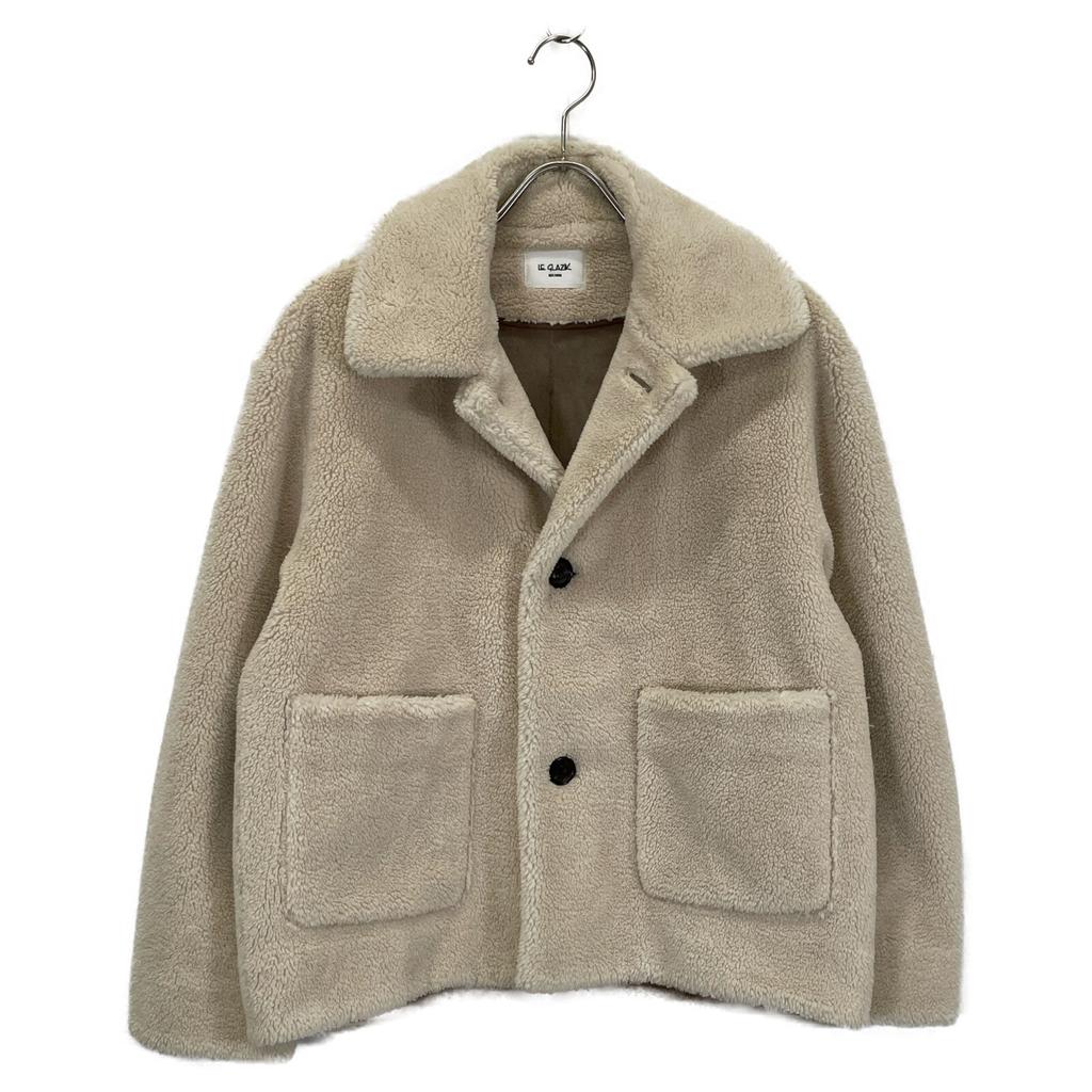 LE GLAZIK Ivory LG-A0093 Boa Short Jacket Jacket 36 IvoryUsed