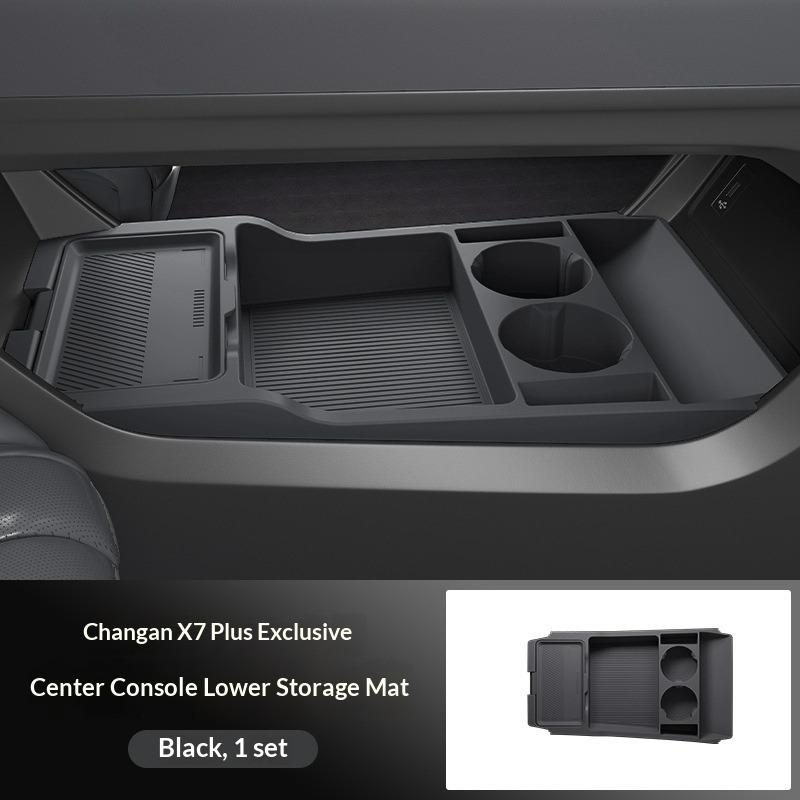 

Suitable for 26 Models of Changan Cs75pro Central Control Lower Storage Box 25 Models of X7plus Car Modification Accessories чёрный